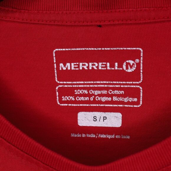 Merrell T-shirt Mens Small Red Organic Cotton Graphic Print Buffalo Rush Hour - Picture 3 of 10